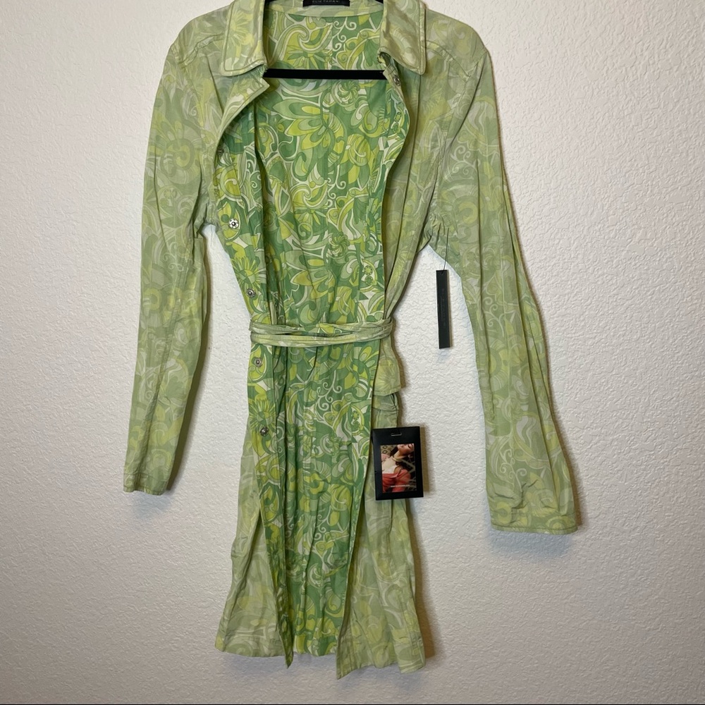 Vintage NWT Elie Tahari Retro Bandana Print Jasper Coat💚